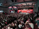 Panorámica del público asistente al Congreso del PSOE en Valencia.