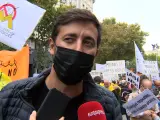 Una manifestación protesta en Madrid contra los megaproyectos de renovables