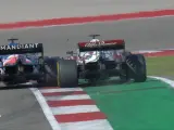 La lucha entre Alonso y Raikkonen en el GP de Estados Unidos