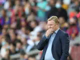 Koeman, durante el Clásico.