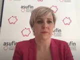 La presidenta de Asufin, Patricia Suárez