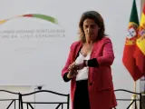 La vicepresidenta tercera y ministra de Transici&oacute;n Ecol&oacute;gica y Reto Demogr&aacute;fico, Teresa Ribera, a su llegada a la XXXI Cumbre Hispano-Portuguesa, a 28 de octubre de 2021, en Trujillo, C&aacute;ceres, Extremadura (Espa&ntilde;a). La 32 Cumbre Hispano-Portuguesa se celebra bajo el lema, &lsquo;Por una movilidad sostenible&rsquo;, y contempla como uno de sus puntos m&aacute;s relevantes, firmar un nuevo Tratado de Amistad y Cooperaci&oacute;n entre Espa&ntilde;a y Portugal para actualizar el vigente, que fue firmado en 1977. 28 OCTUBRE 2021;PORTUGAL;ESPA&Ntilde;A;TRATADO;AMISTAD;EXTREMAUDRA Jorge Armestar / Europa Press 28/10/2021