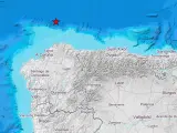 Terremoto en el Cantábrico que se ha sentido en Galicia la madrugada del 29 de octubre de 2021.