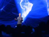 El CEO de Facebook Mark Zuckerberg durante una conferencia.