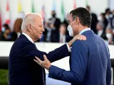 Sanchez y Biden en el G 20