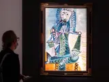 Obra 'Mosquetaire à la pipe II', de Pablo Picasso, en la subasta en Christie's.