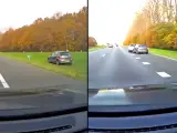 Actuación heroica en una carretera de Holanda, cuando un conductor detuvo el de una mujer que se había desmayado.