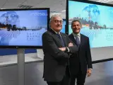 José Bogas, consejero delegado de Endesa (izq.) y Luca Passa, director general financiero (dcha.).