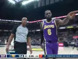 LeBron James, en el Pacers-Lakers