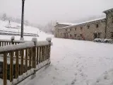 Nevada en la localidad de Venta de Piqueras.