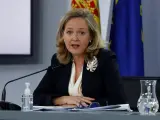 La vicepresidenta primera del Gobierno y ministra de Asuntos Económicos y Transformación Digital, Nadia Calviño,