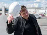El CEO de Tesla, Elon Musk, durante una visita a una de sus fábricas en Gruenheide.