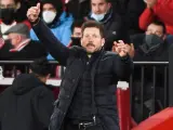 Diego Pablo Simeone, durante un partido del Atlético de Madrid