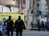 Dispositivo de los Mossos desplegado este sábado.