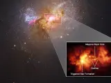 Un agujero negro que crea estrellas en lugar de engullirlas