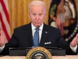 El presidente de Estados Unidos, Joe Biden, llamó este lunes "estúpido hijo de puta" a un periodista de la cadena conservadora Fox News, en respuesta a una pregunta al terminar un acto en la Casa Blanca.