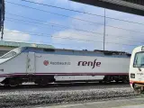 Tren AVE con la insignia del Xacobeo. RENFE 24/1/2022