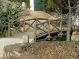 Puente en La Codosera sobre el R&iacute;o Abrilongo, une el paso fronterizo entre Espa&ntilde;a y Portugal.