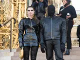 Julia Fox y Kanye West, en París, en 2022.