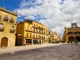 Plaza Mayor de Ciudad Rodrigo, en la provincia de Salamanca.