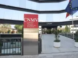 Entrada pricipal del la Comisión Nacional del Mercado de Valores (CNMV) en Madrid. Marta Fernández / Europa Press (Foto de ARCHIVO) 31/7/2019