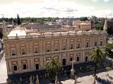 Vista del Archivo de Indias desde la Catedral de Sevilla.
