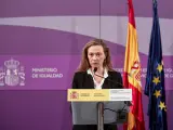 La delegada del Gobierno contra la Violencia de Género, Victoria Rosell, da a conocer los datos del mes de enero del 016 y analiza la situación de la violencia machista en España.