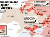 Territorio ocupado por el Ejército ruso en Ucrania