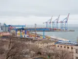 Imagen del puerto de Odessa, Ucrania