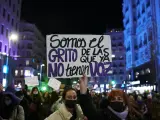 Manifestación en Madrid por el Día Internacional de la Mujer, el pasado 8 de marzo de 2022.