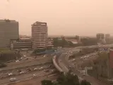 Una nube de polvo sahariano cubre España