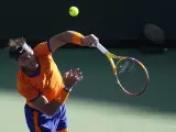 Rafa Nadal, durante la final del torneo de Indian Wells ante Taylor Fritz.