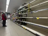 Supermercado lineal vacío crisis desabastecimiento