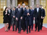 Cumbre de la Unión Europea en Versalles, Francia.