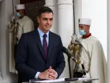 Sánchez, en su última visita a Argelia, en 2020