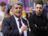 Laporta, en un acto del Bar&ccedil;a.