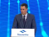 Sánchez ve "asegurado" en el "corto y medio plazo" el futuro de Navantia en Ferrol