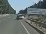 Un conductor recorre varios kilómetros dando trombos por la N-232 en Aragón y provoca un accidente con cuatro heridos
