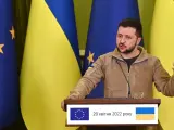 La entrada de Ucrania en la UE, una "prioridad" para Zelenski