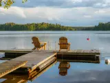 Lago Saimaa en Finlandia.