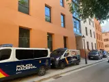 Furgones de Policía en Sa Gerreria, Palma.