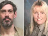 El preso Casey Cole White y la agente Vicky White, que huyeron juntos de la prisión del condado de Lauderdale, en Alabama, EE UU.