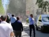 Caos en las calles de Madrid tras una explosión en pleno barrio de Salamanca