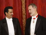 Emir de Qatar y Felipe VI