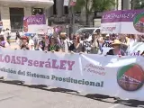 7.000 feministas reclaman una ley para la abolición de la prostitución en Madrid.
