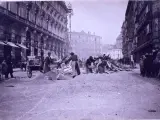 Pavimentación en Madrid en el año 1900