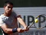 Alcaraz, en cuartos de final ante Zverev.