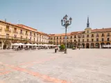 Plaza Mayor de Le&oacute;n.