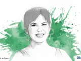 Ilustración de la candidata de Adelante Andalucía a las elecciones andaluzas, Teresa Rodríguez