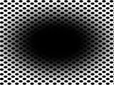 Ilusión óptica que te hace ver una especie de agujero negro en expansión.